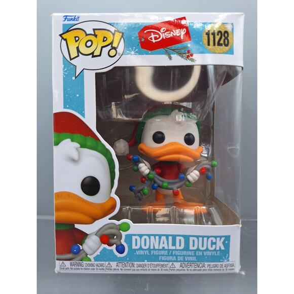 Funko POP! Disney Christmas Donald Duck #1128 and Daisy Duck #1127 Vinyl Figure - Picture 2 of 12